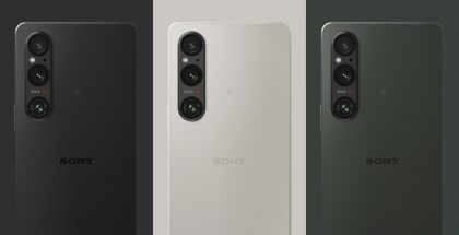 Kuvassa Sony Xperia 1 V kolmena värivaihtoehtona.