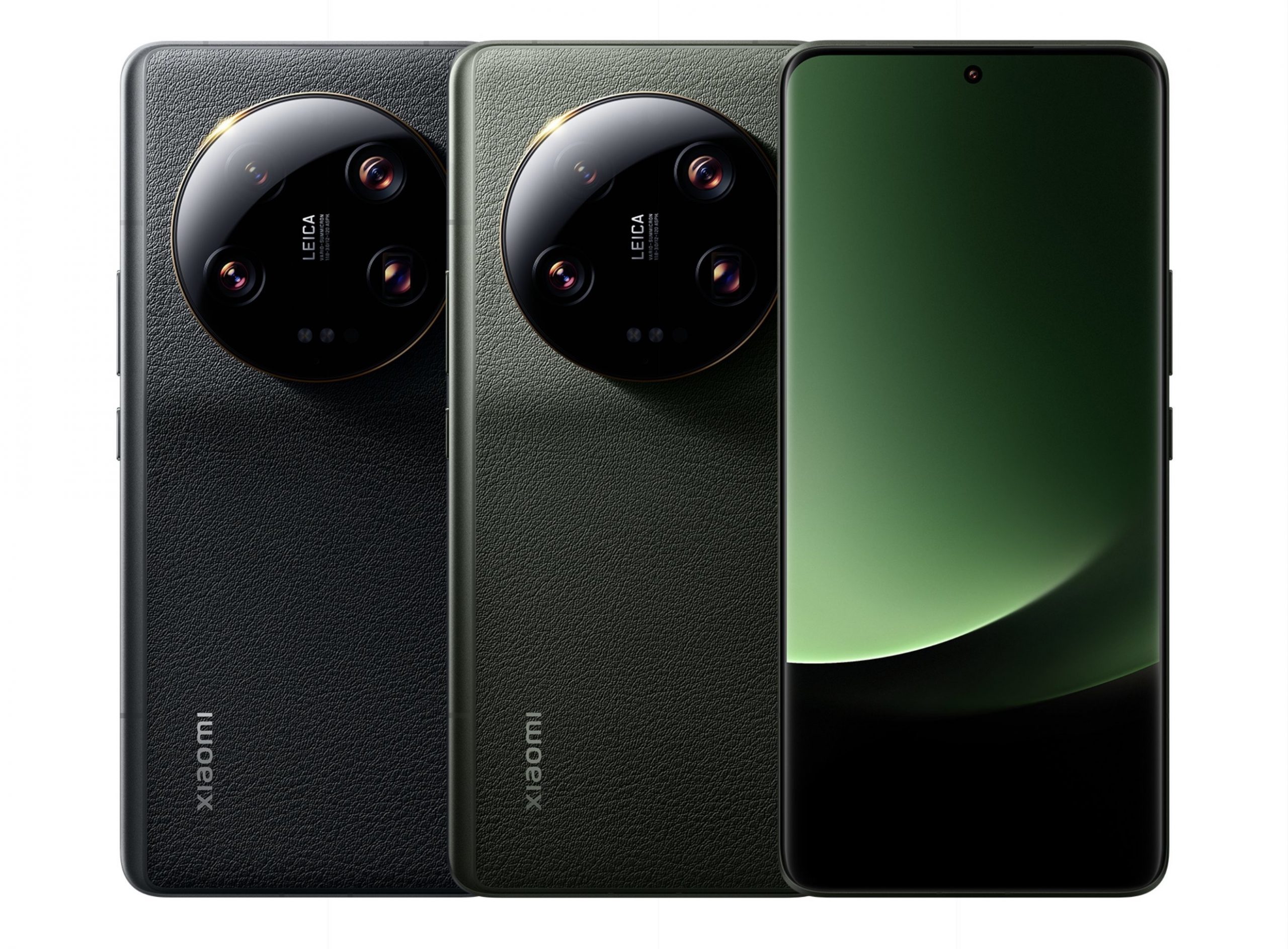 Xiaomi 13 Ultra mustana ja vihreänä.