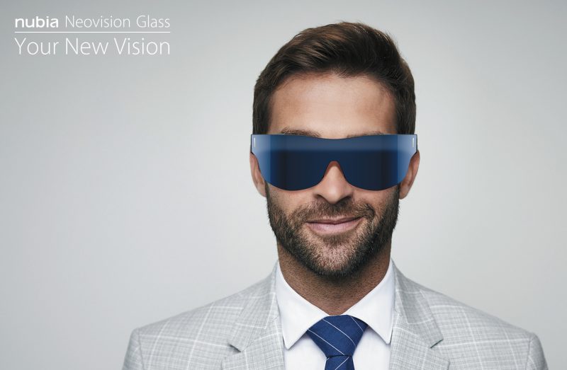 Nubia Neovision Glass -lasit muistuttavat aurinkolaseja.