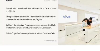 Vivo ilmoittaa verkkosivuillaan, etteivät sen tuotteet ole enää saatavilla Saksassa.