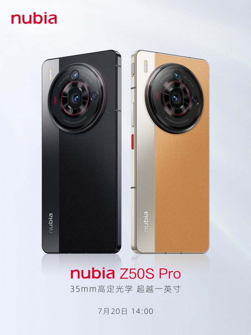 Nubia Z50S Pron värivaihtoehdot.