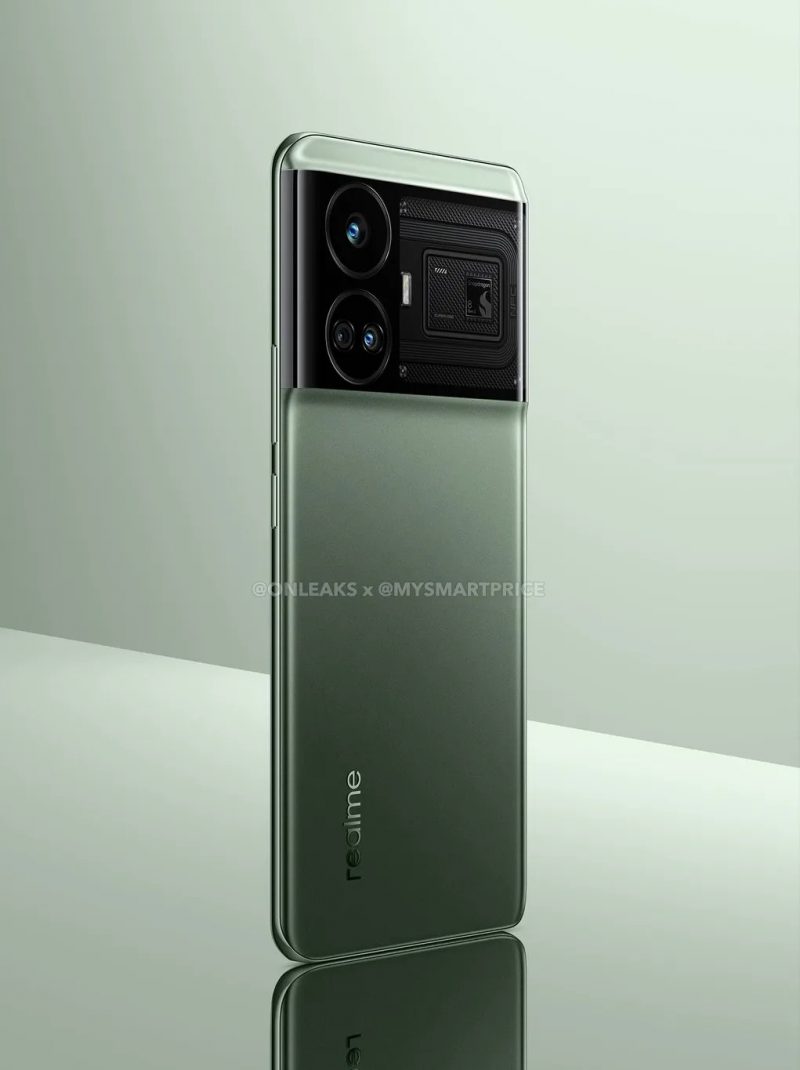 Realme GT Neo 6 vuotaneessa kuvassa. Kuva: OnLeaks / MySmartPrice.