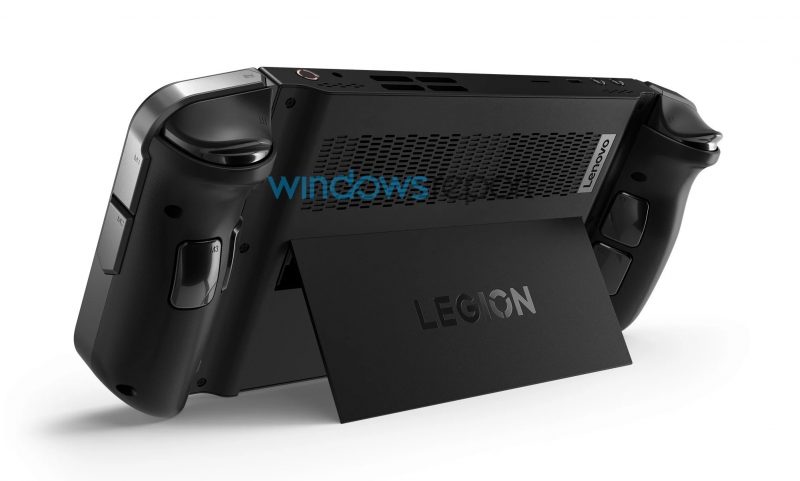 Lenovo Legion Go sisältää seisontatuen. Kuva: Windows Report.