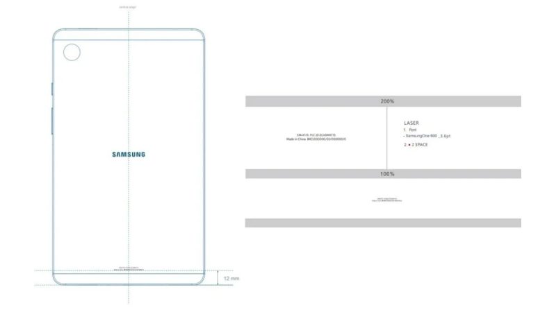 Samsungin uuden tabletin piirroskuva paljastui FCC-viranomaistietokannasta.