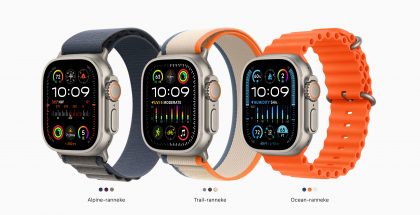 Apple Watch Ultra 2 eri rannekkeilla.