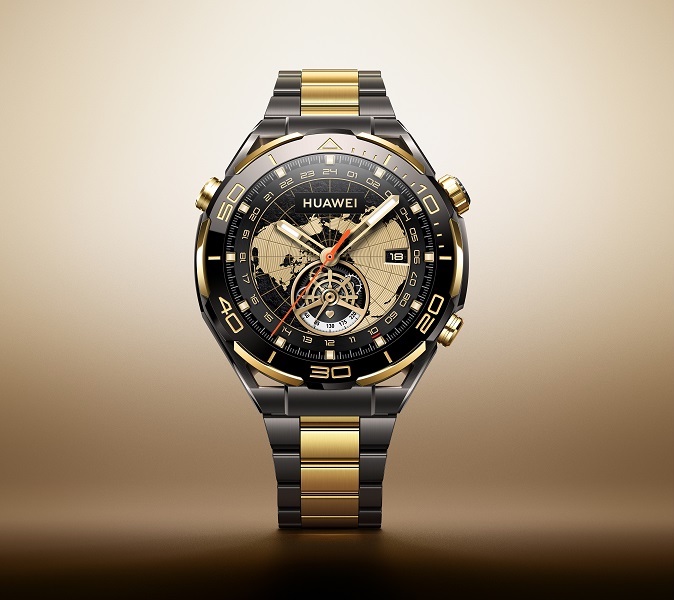 Huawei Watch Ultimate Gold Edition.