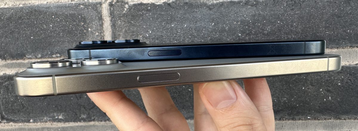 Titaanirunko on tehnyt iPhone 15 Pro -puhelimista edeltäjiään selvästi keveämpiä.