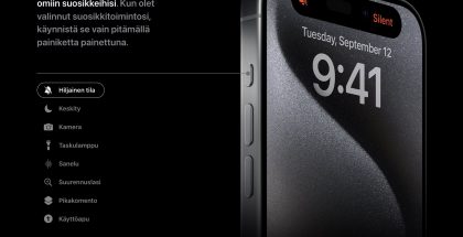 Apple ensiesitteli toimintopainikkeen iPhone 15 Pro -puhelimissa.