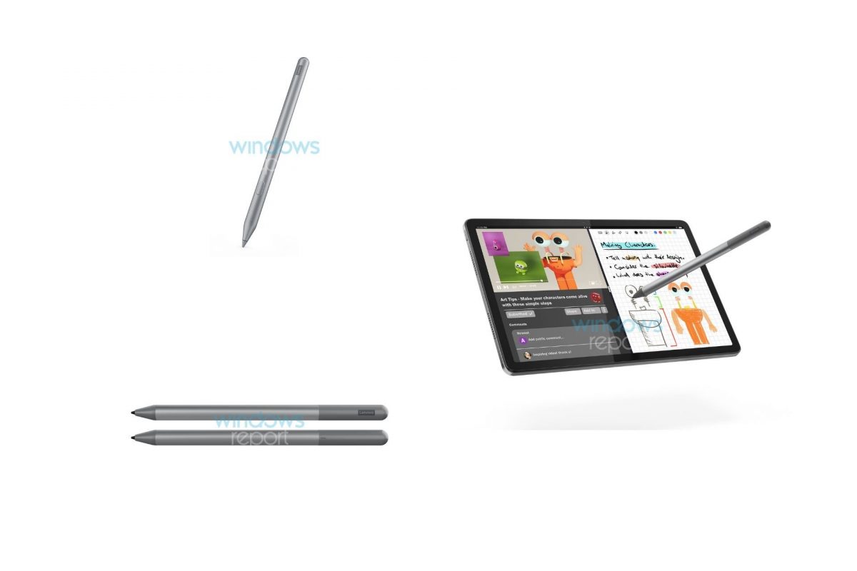 Lenovo Tab M11 yhdessä Lenovo Tab Pen -kynän kanssa. Kuva: Windows Report.