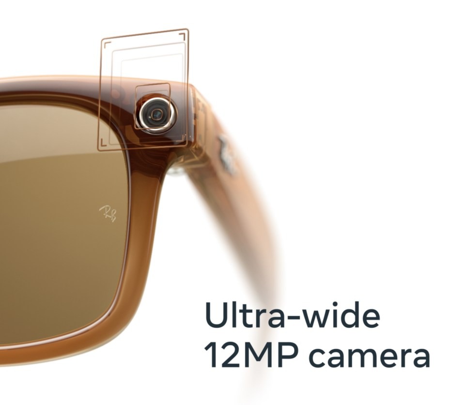 Ray-Ban | Meta Smart Glasses -laseissa on nyt 12 megapikselin kamera.