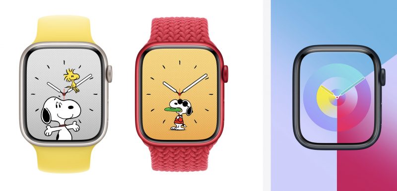watchOS 10 tuo uudet Ressu-kellotaulut sekä Paletin, jossa kellonaikaa esitetään värien avulla.