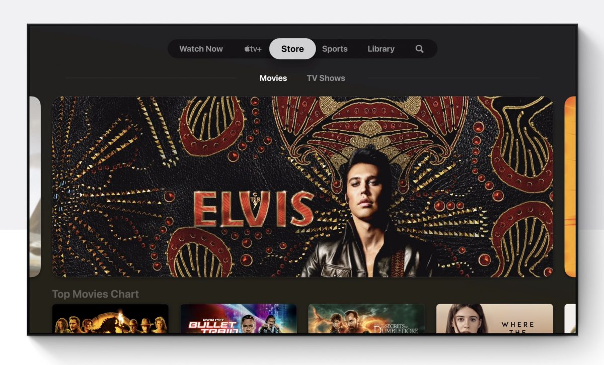 Apple TV -sovellus mahdollistaa elokuvien ja tv-sarjojen ostamisen ja vuokraamisen jo nykyisinkin.