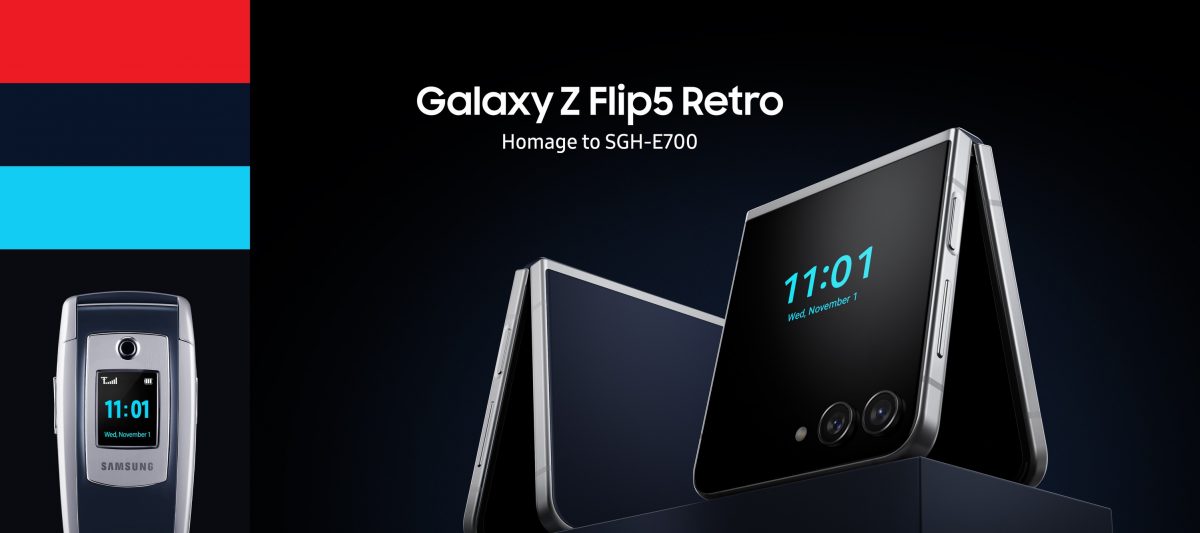 Samsung Galaxy Z Flip5 Retro.