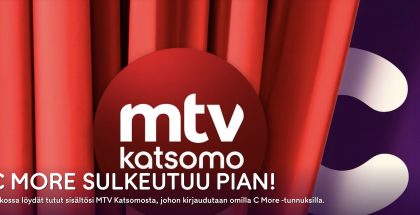 C Moren käyttö päättyy pian. Uusi MTV Katsomo julkaistiin joC Moren käyttö päättyy pian. Uusi MTV Katsomo julkaistiin jo 10. lokakuuta. 10. lokakuuta.