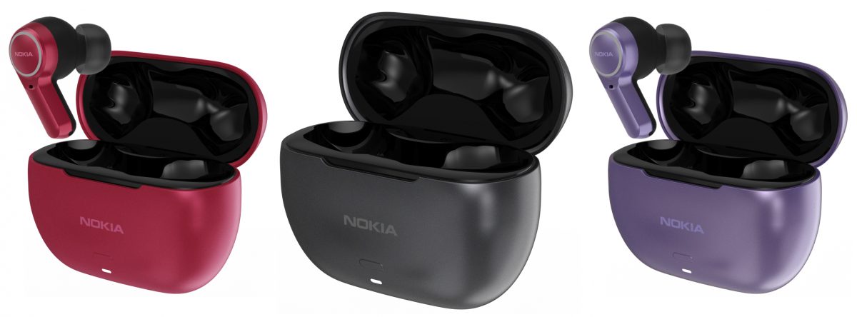 Nokia Clarity Earbuds 2+ -kuulokkeet tulevat kolmena värivaihtoehtona.