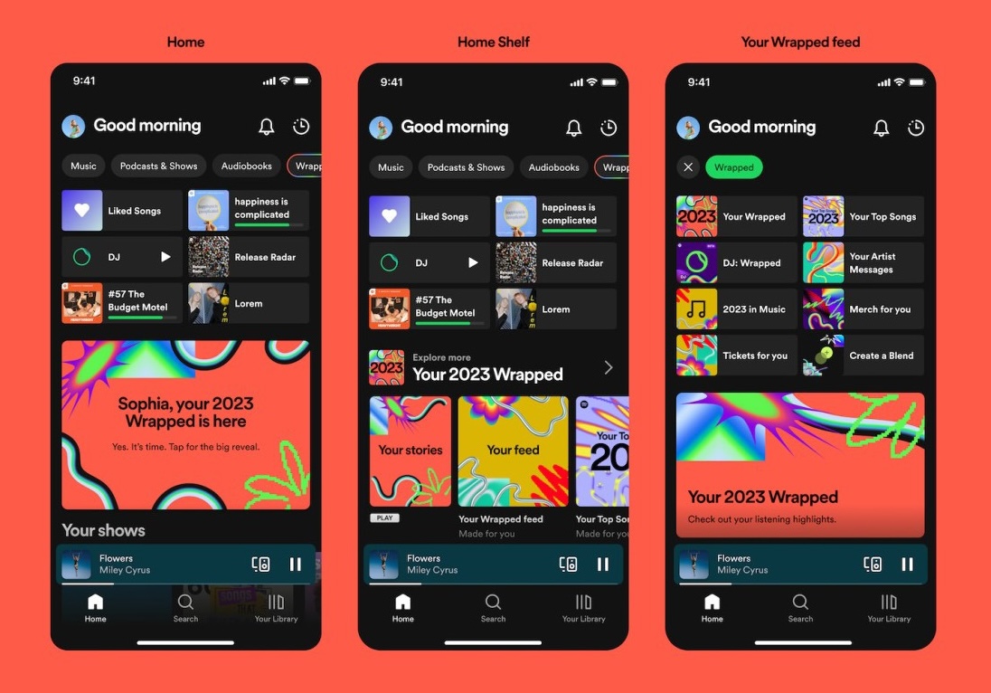 Spotify Wrapped -vuosikatsaus löytyy suoraan sovelluksesta.