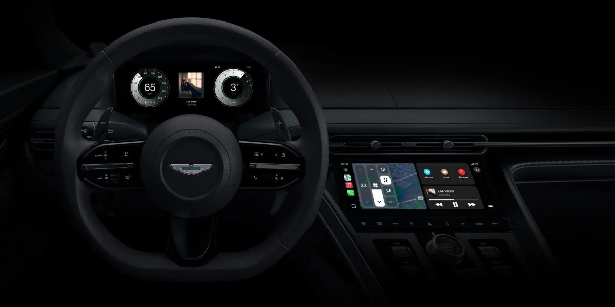 Uuden sukupolven CarPlay Aston Martinissa.