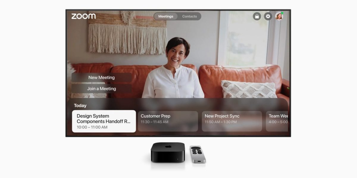 Zoom Apple TV:lle.