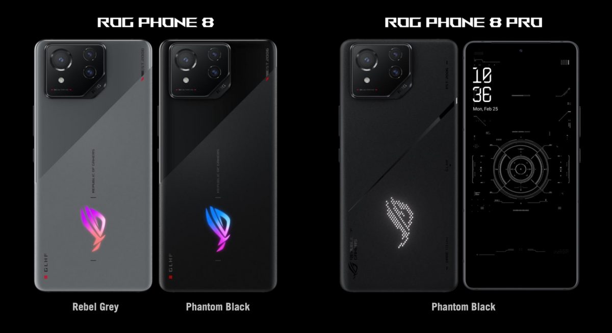 ROG Phone 8 ja ROG Phone 8 Pro.