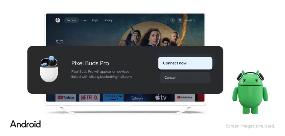 Google TV -laitteet, ensimmäisenä Chromecast with Google TV, saavat tuen lisälaitteiden Fast Pair -pikaparitukselle.