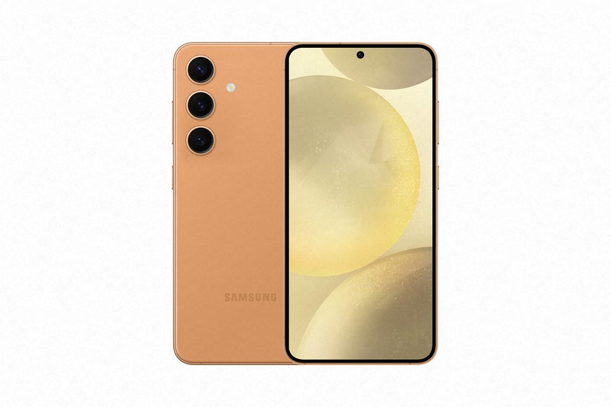 Samsung Galaxy S24, Sandstone Orange.