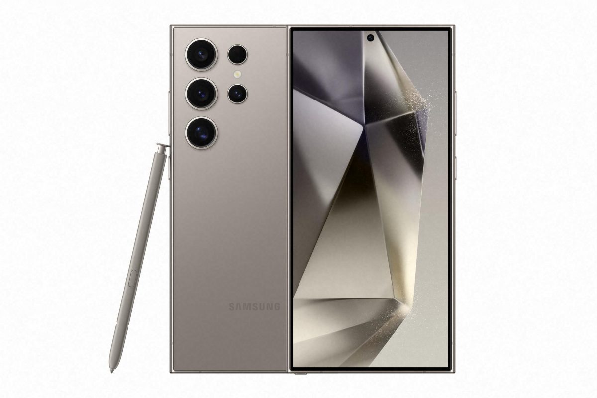 Samsung Galaxy S24 Ultra, Titanium Gray.