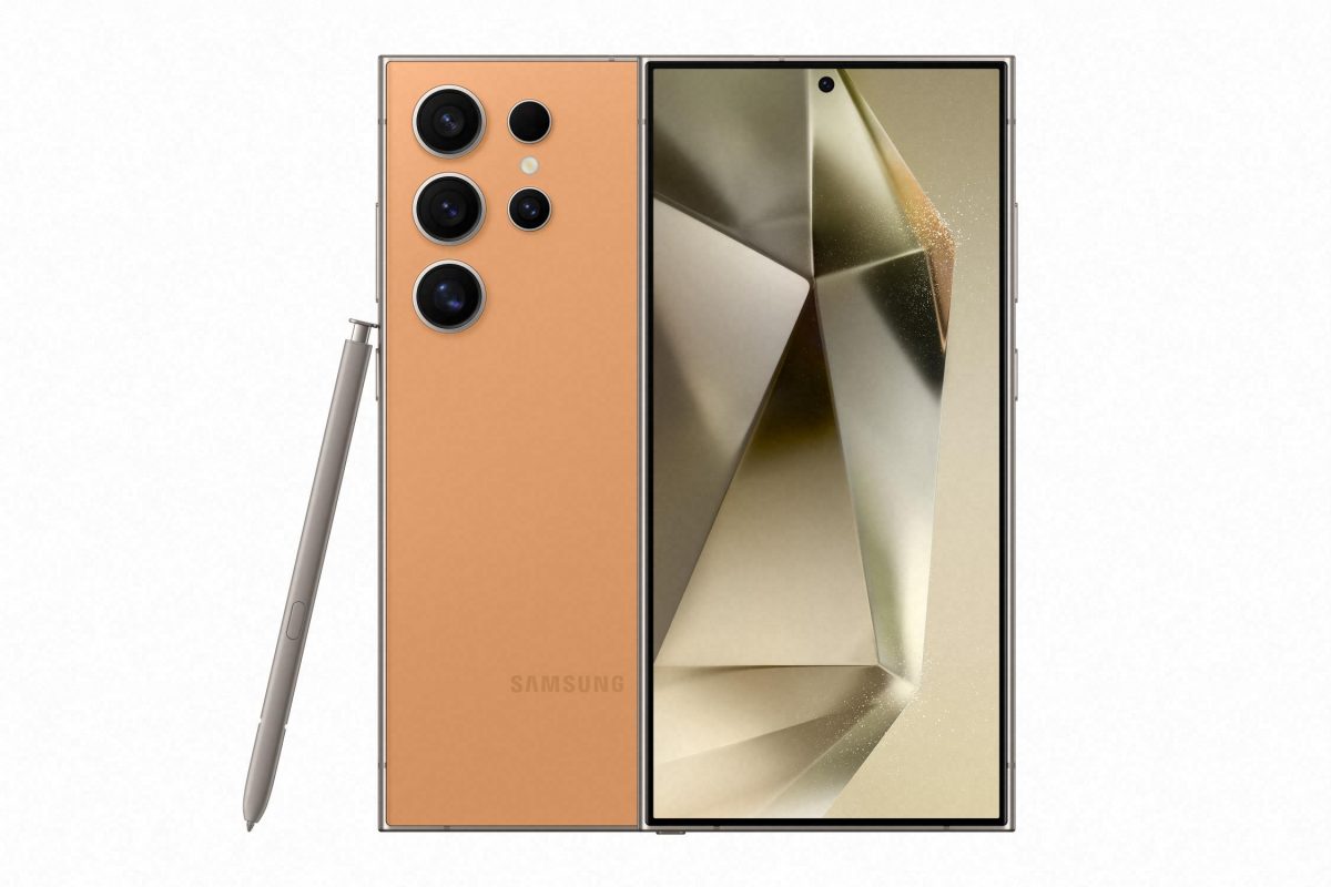 Samsung Galaxy S24, Titanium Orange.