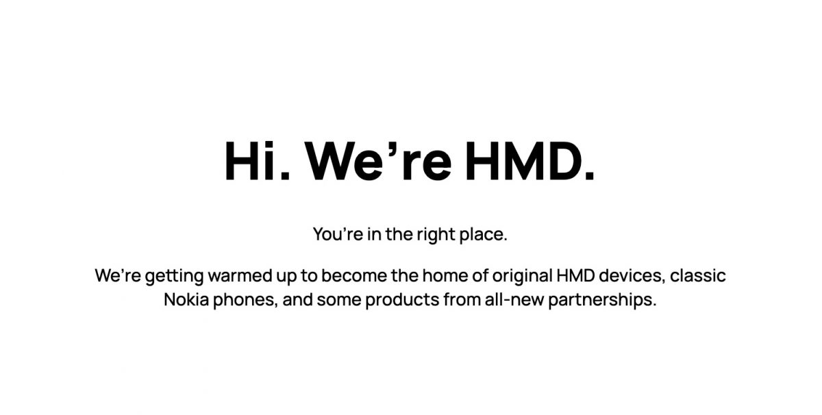Uudet HMD.com-verkkosivut ovat tulossa. Toistaiseksi sivuilta löytyy vain lyhyt ilmoitus.
