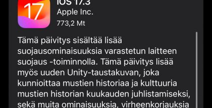 iOS 17.3 nyt ladattavissa.