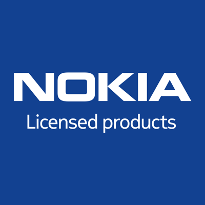 Lisensoidun Nokia-tavaramerkin kanssa on käytetty vielä vanhaa kunnon Nokia-logoa.