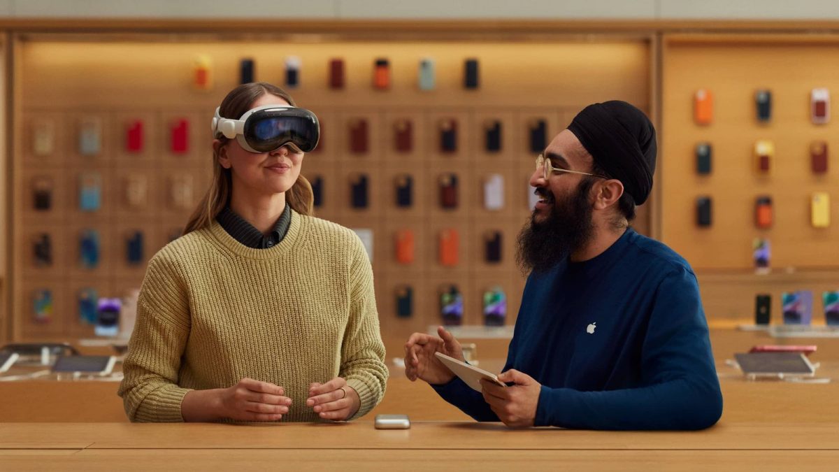 Apple tarjoaa Yhdysvalloissa Apple Storeissa demoesittelyjä Apple Vision Prosta.