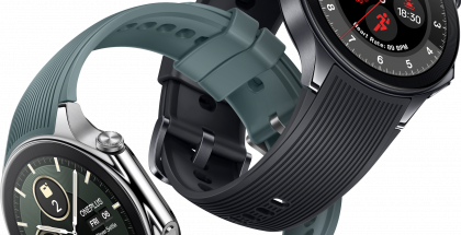 OnePlus Watch 2, Radiant Steel ja Black Steel.