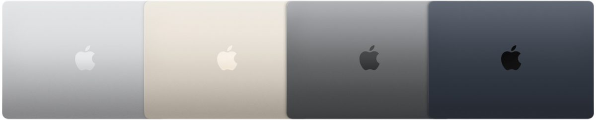 MacBook Air -värivaihtoehdot.