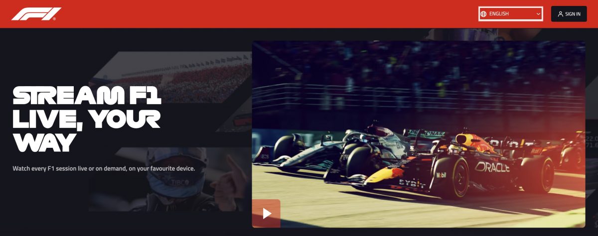 F1 TV Pro.