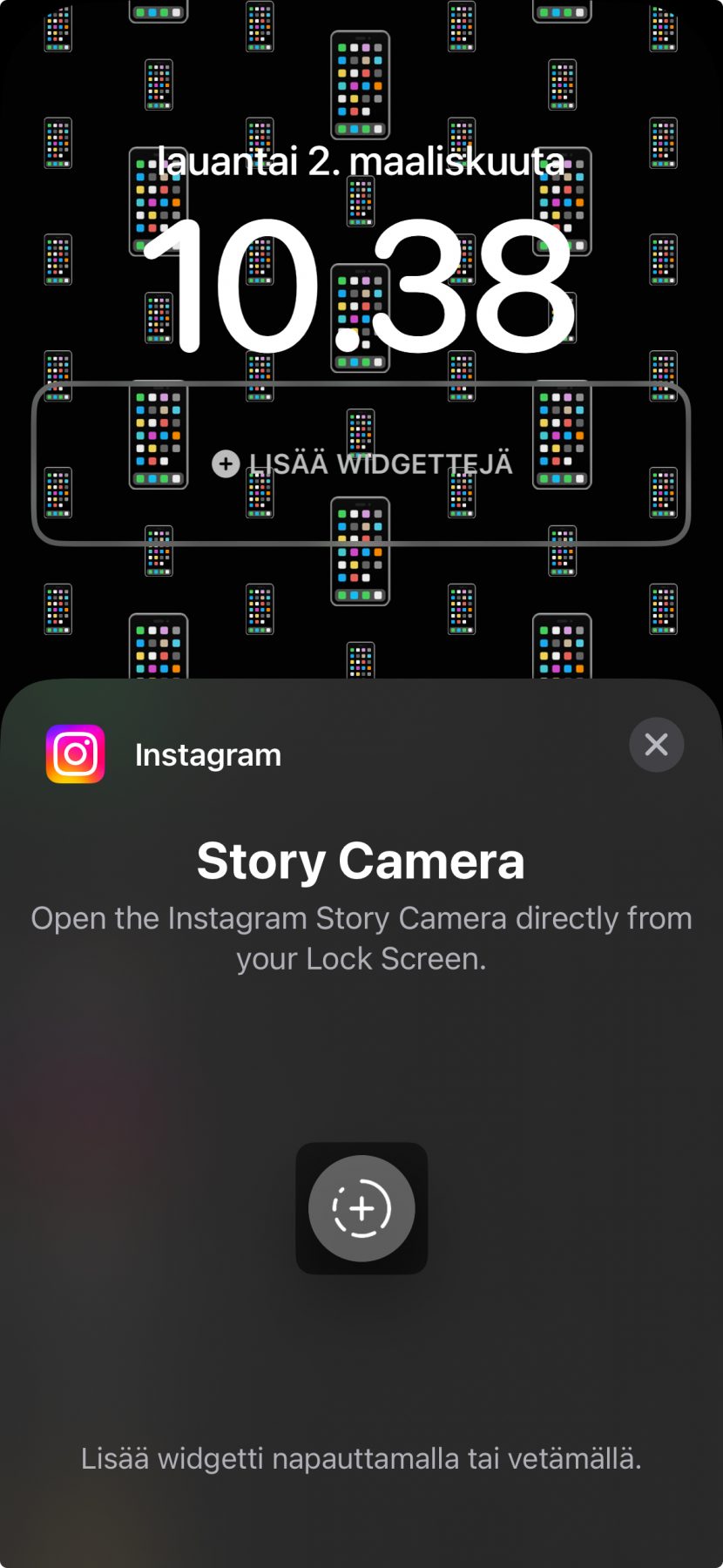 Instagram-sovellus on saanut Story Camera -widgetin.