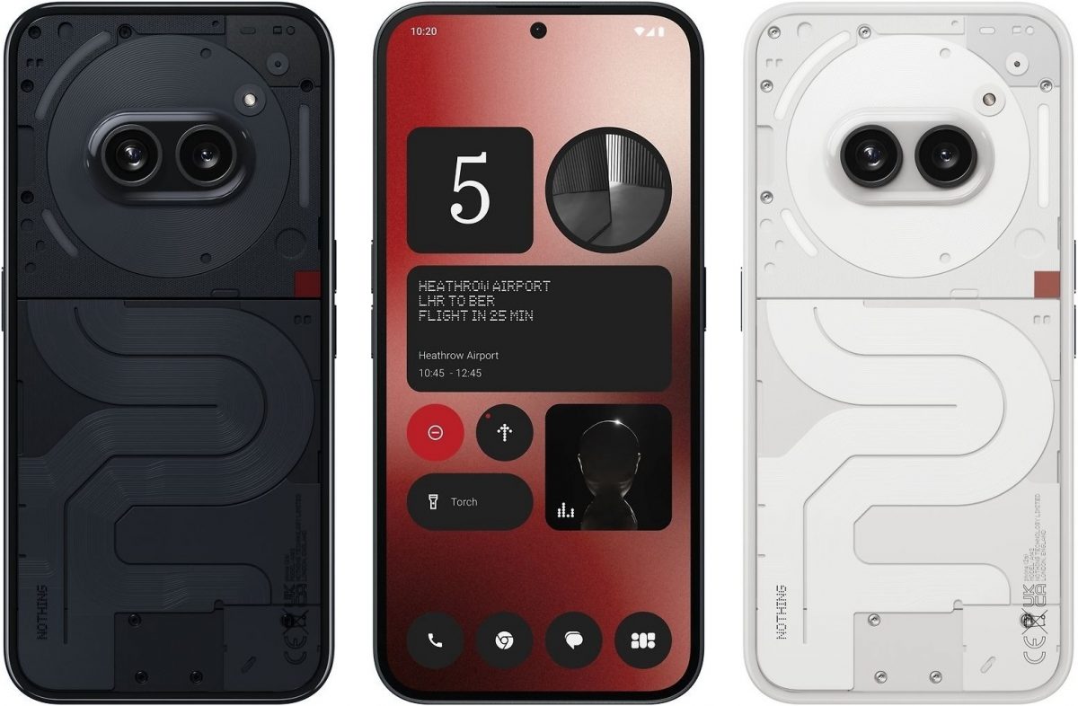 Nothing Phone (2a) kahtena värivaihtoehtona.