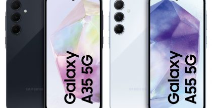 Samsung Galaxy A35 5G ja Galaxy A55 5G. Kuvat: Otto.de.