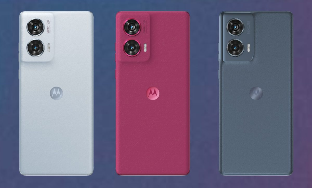 Motorola Edge 50 Fusion eri väreissä.