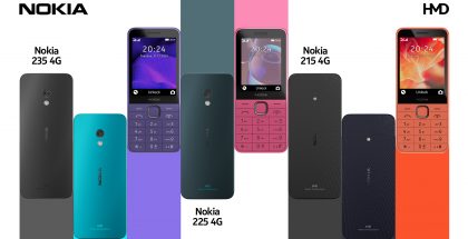 Nokia 215 4G, Nokia 225 5G ja Nokia 235 4G.