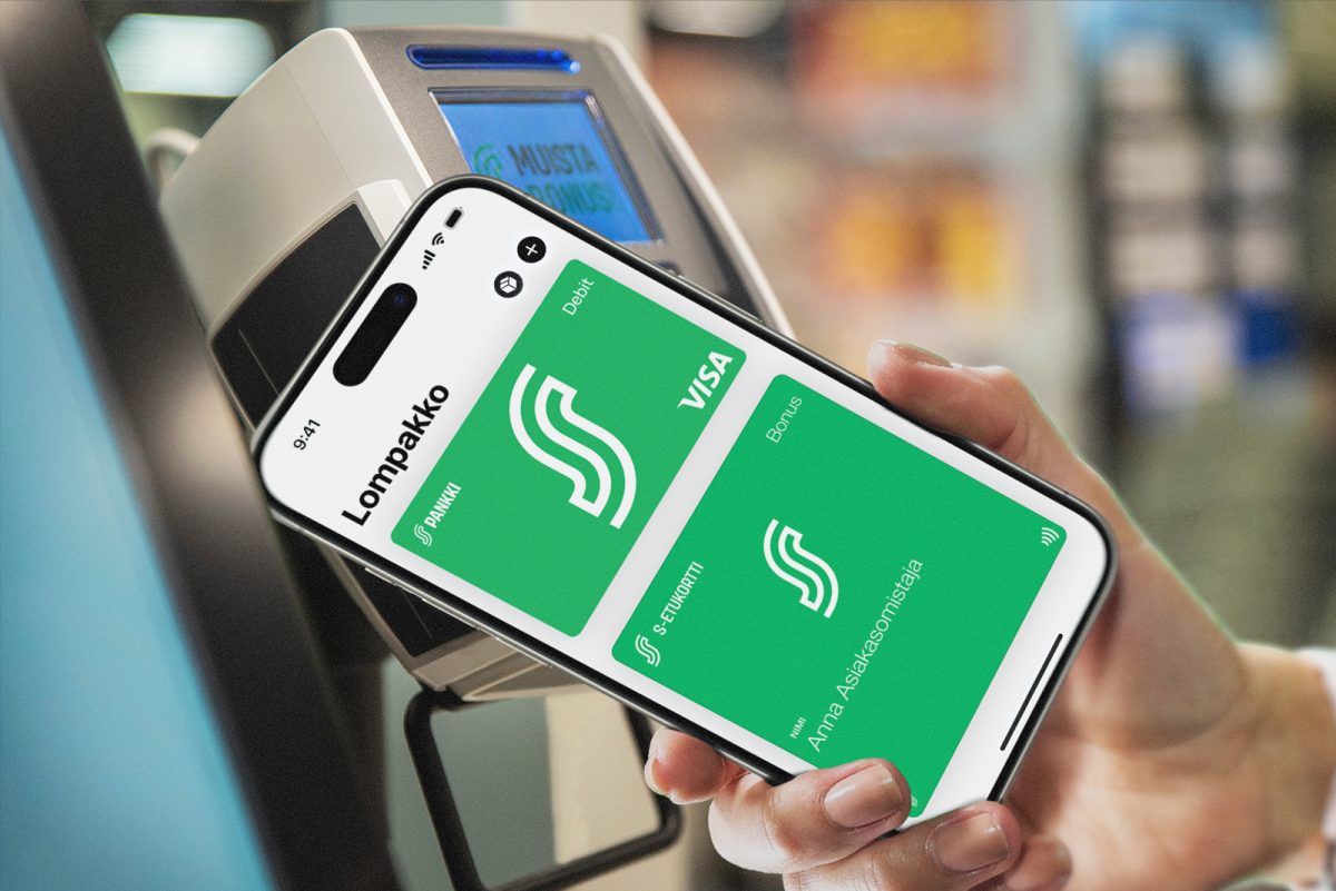 S-Pankin S-Etukortti Visa toimii nyt Apple Payn kanssa.