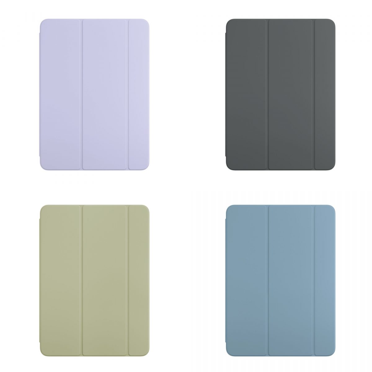 iPad Airin Smart Folion värivaihtoehdot.