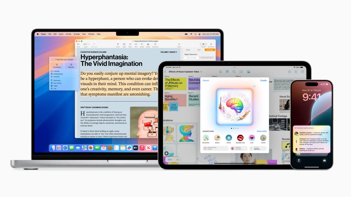 Apple Intelligence toimii iOS ja iPadOS 18:n sekä macOS Sequoian osana.