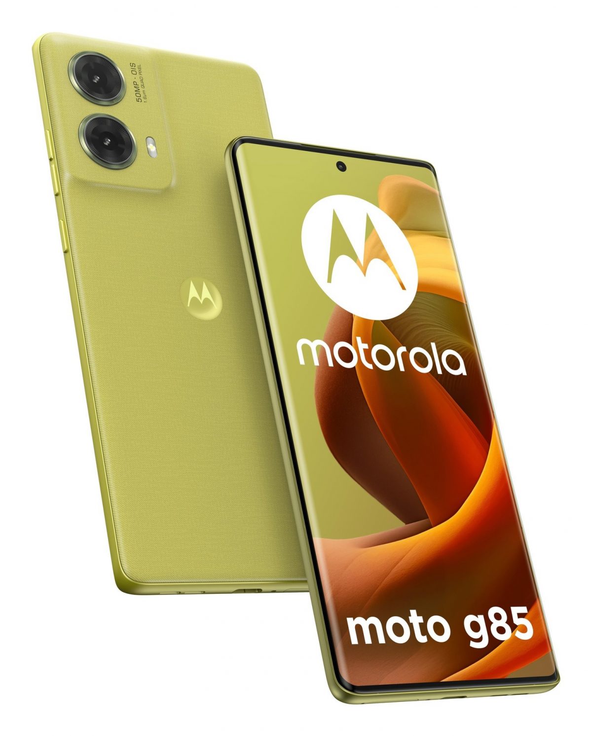 Motorola Moto G85 5G oliivinvihreänä.