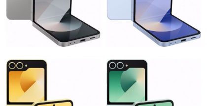 Samsung Galaxy Z Flip6 eri laajasti saatavilla olevina värivaihtoehtoina.