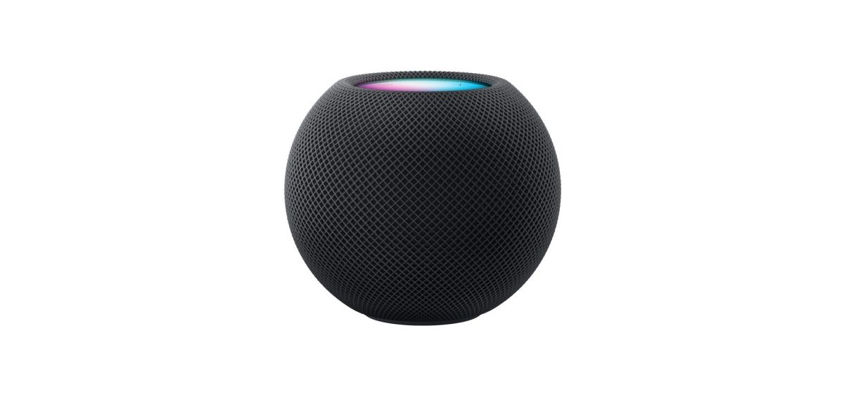 HomePod mini uudessa Keskiyö-värissä.