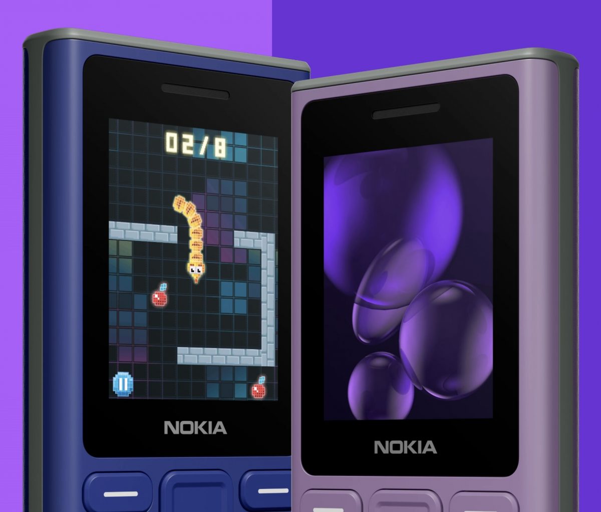 Nokia 105 (2024):ssä on yhä matopeli.
