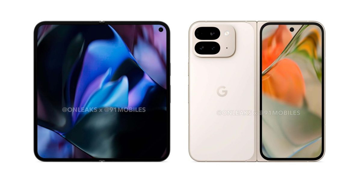 Pixel 9 Pro Fold. Kuva: OnLeaks / 91mobiles.