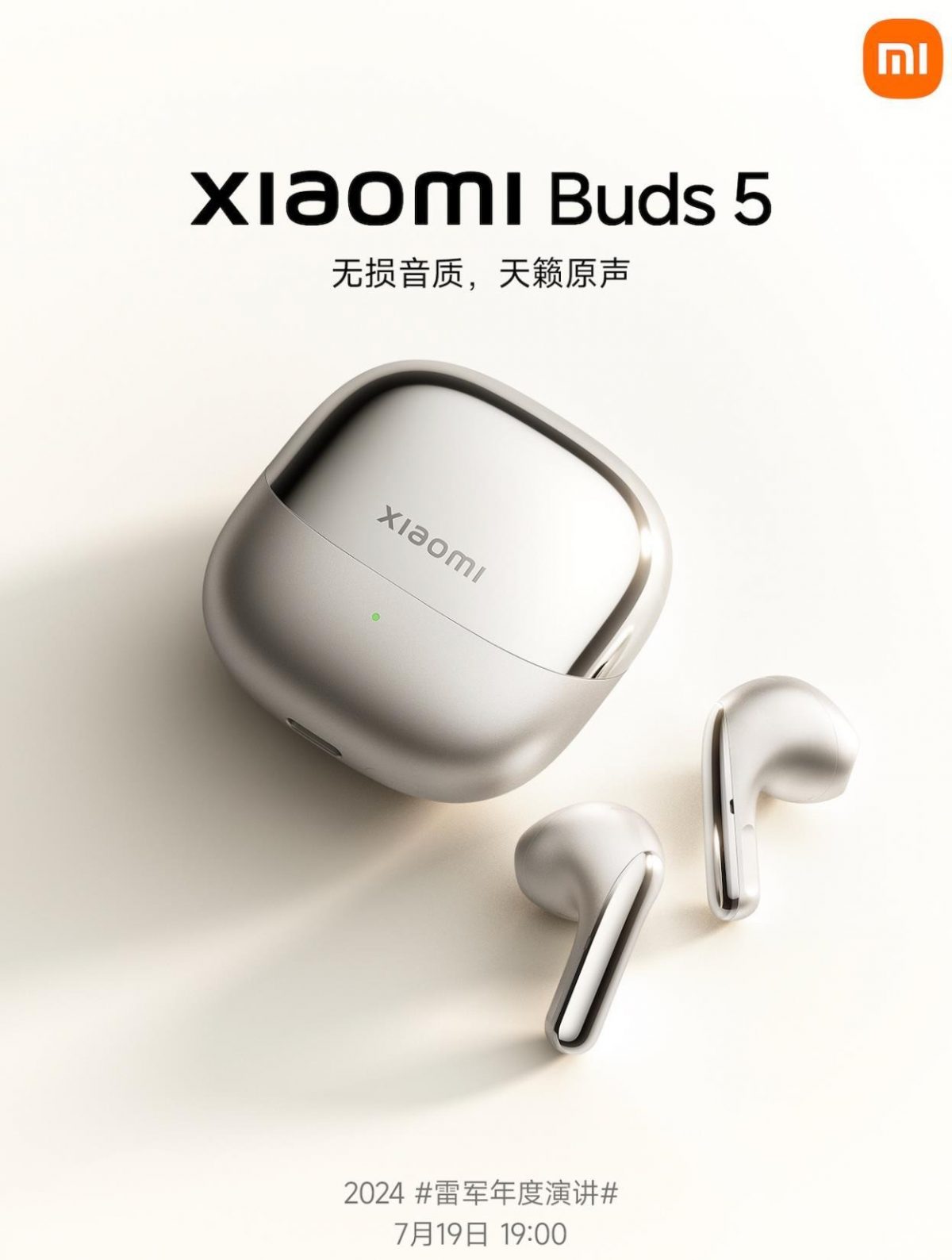 Xiaomi Buds 5 ennakkokuvassa.