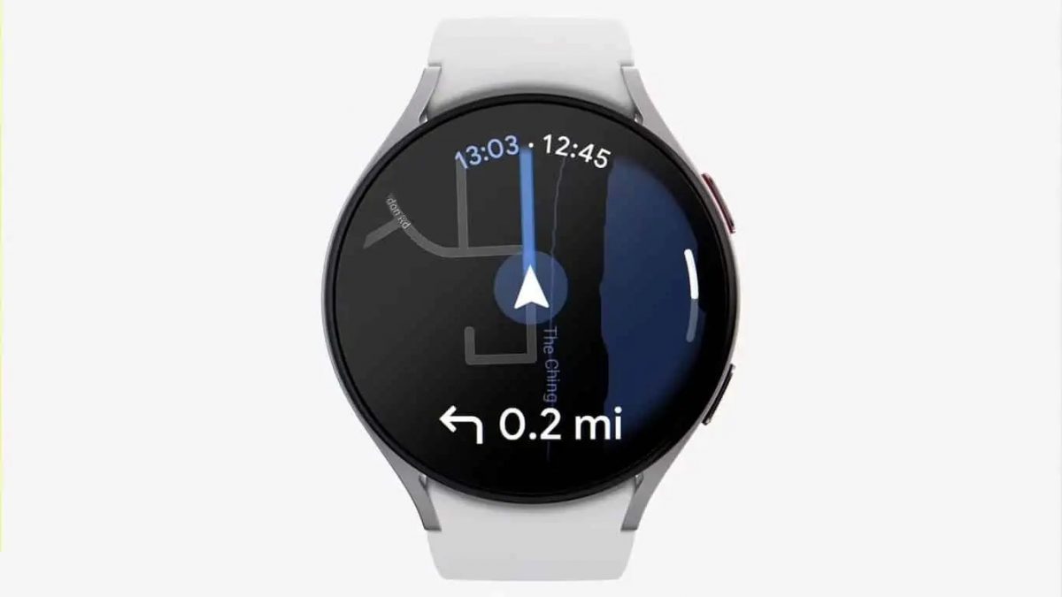 Google Maps Wear OS:lle.