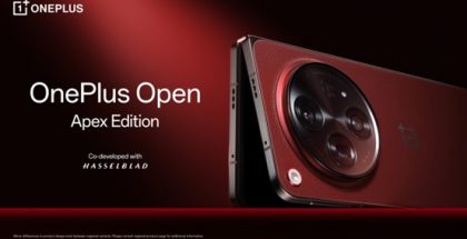 Ensimmäinen kuva OnePlus Open Apex Editionista punaisena Crimson Shadow -värivaihtoehtona.